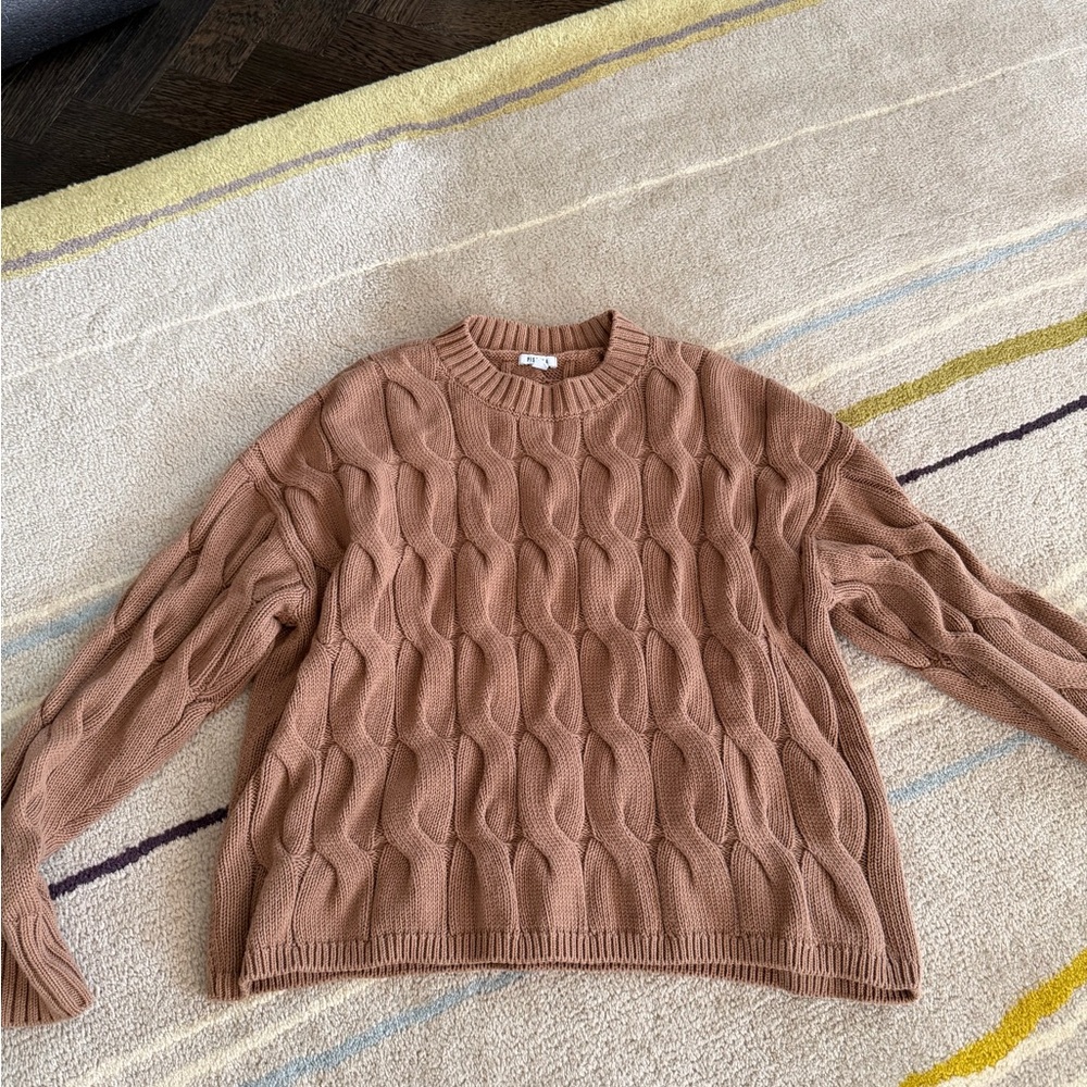 Pistola Cable Knit Sweater in Rich Tan